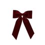 Velvet Bow on Clip - Burgundy -23x32cm