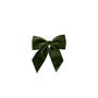 Velvet Bow on a Clip - Green - 15x16cm