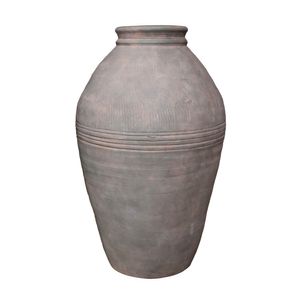 Antique Green Terracotta Olive Pot - H 47.5 x 31.5cm