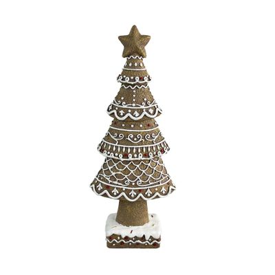 Gingerbread Tree with Star H31cm