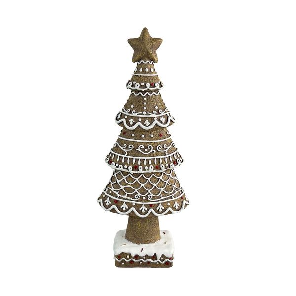 Gingerbread Tree with Star H31cm
