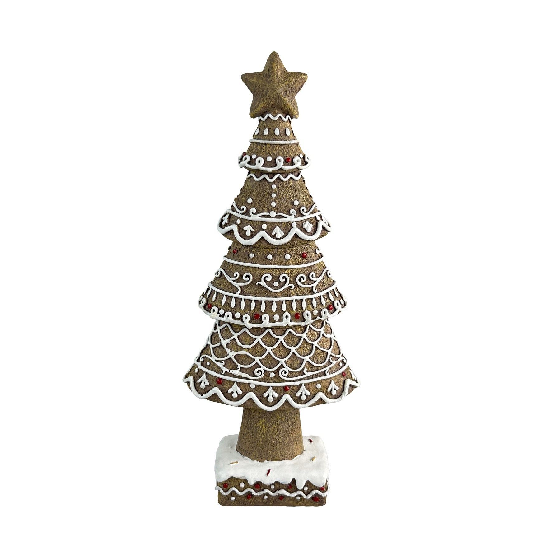 Gingerbread Tree with Star H31cm