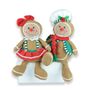 Gingerbread Couple Sitting 2 Assorted 25cm