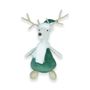 Sitting Reindeer white and green 40cm