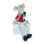 Sitting Mouse in red dress and tiara 61cm