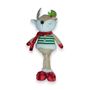 Standing Moose with holly leaf and striped top 39cm