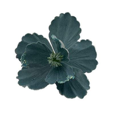 Magnolia in Velvet with Glitter edge Teal D23cm