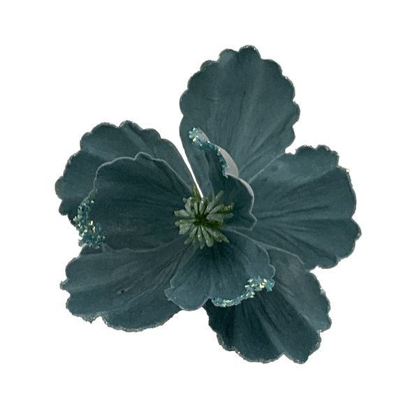 Magnolia in Velvet with Glitter edge Teal D23cm