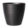 Hortus Lite - Metallic Look Plastic Planter - Dk Grey - Dia 50xH46cm