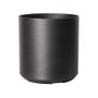 Hortus Lite - Metallic Look Plastic Cylinder Planter - Dk Grey - Dia35 x H35cm