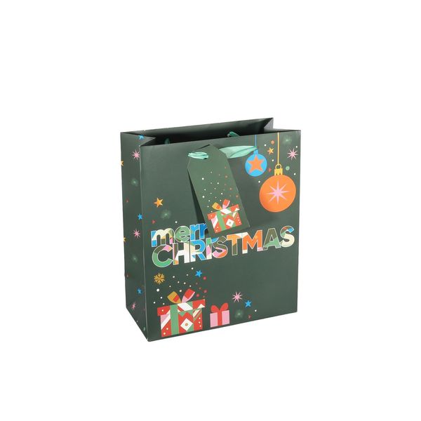 Gift Bag  Merry Christmas  M -25x21cm