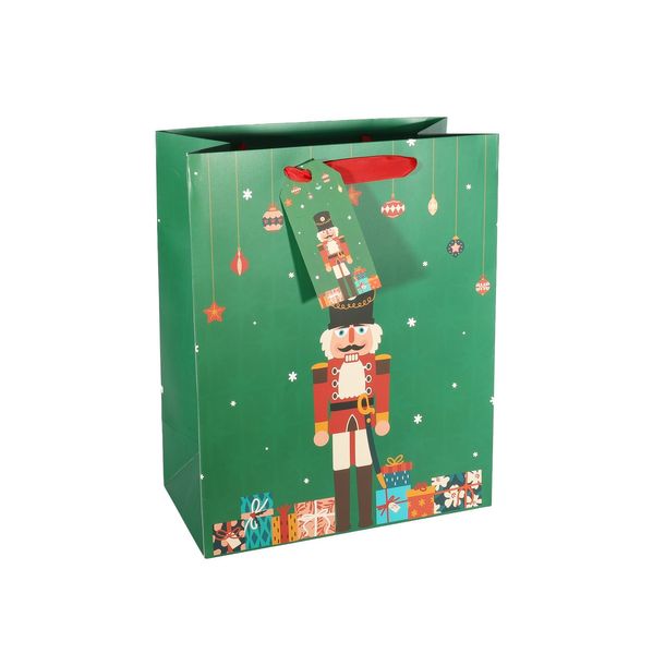 Gift Bag Nutcracker L -33x26.5cm