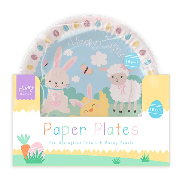 Easter Printed Paper Plates 10pk 