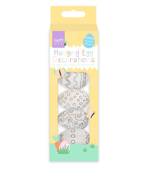 Easter Hanging Egg Decorations 5pk