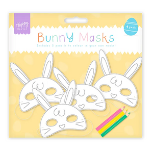 Easter Colour Your Own Masks Set 4pk