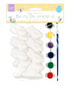 Easter Paint Your Own Bunny Decoration 6pk