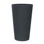 Hortus Lite - Aged Effect Tall Plastic Planter - Charcoal Black - Dia 45.5 x H76