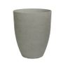 Hortus Lite - Aged Effect Plastic Mid Planter - Cement Grey - Dia 43 x H52.5
