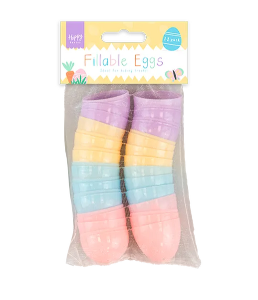 Easter Fillable Eggs (12 Pack)