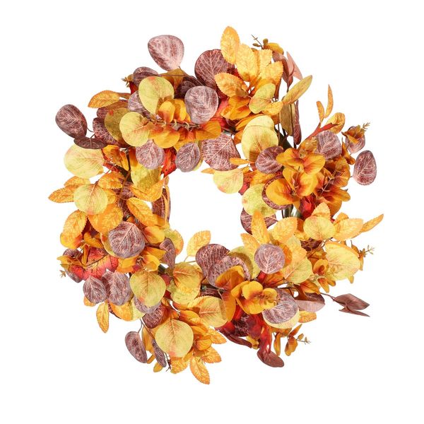 Essential Wreath  Autumn Colour Leaves  - 50cm