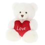Cream Keeleco Harry Bear with Heart ( 30cm