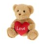 Brown Keeleco Sherwood Bear with Heart (25cm)
