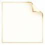 Cream W/Gold Border Sheet- 57x57cm (Pk100)_1