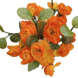 Mini Ranunculus Bush x7 Orange