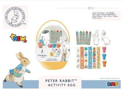 PETER RABBIT ACTIVITY EGG - LARGE 