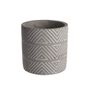 Light Grey Triangle Cement Pot