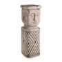 AZTEC PILLAR PLANTER 18CM X 17.5CM X 51.5CM