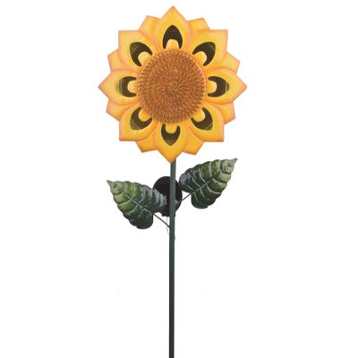 Sunflower on a spike with Solar Light 126cm