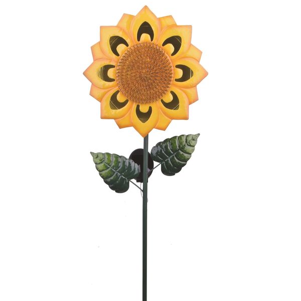 Sunflower on a spike with Solar Light 126cm