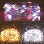 200 Solar Copper Wire String Lights 1m with 2 Functions. 3 Asst cols