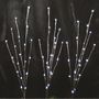 3 Twig Pathway lights 20 bulbs each H60cm 2 Functions White Light Battery