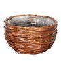 INT X23 Wicker Basket Round Brown