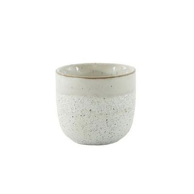 Hortus Bordeaux Stoneware Pot  - White - Dia7 x H6.5cm
