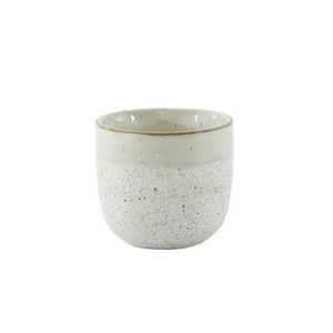 Hortus Bordeaux Stoneware Pot  - White - Dia7 x H6.5cm