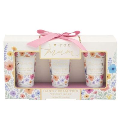 I Love You Mum Flower Hand Cream Trio