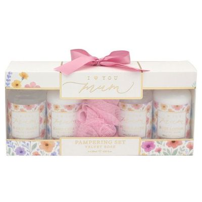 I Love You Mum Flower Pampering Set