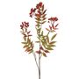 Berry Leaf Spray Orange 84Cm