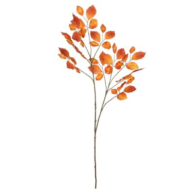 Leaf Spray - Orange - 116cm