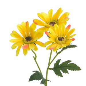 42cm Gerbera Spray x3 Yellow