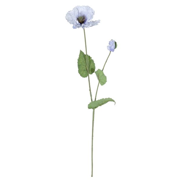 Poppy Spray - Blue - 73cm