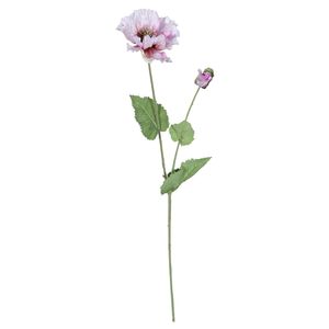 Poppy Spray - Lilac - 73cm