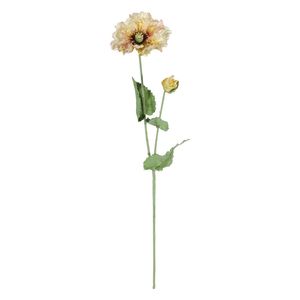 Poppy Spray - Yellow - 73cm