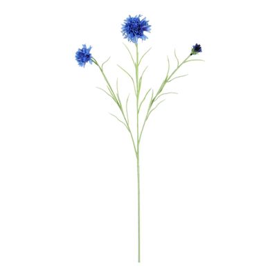 Cornflower Spray X 3 - Dark Blue - 65cm