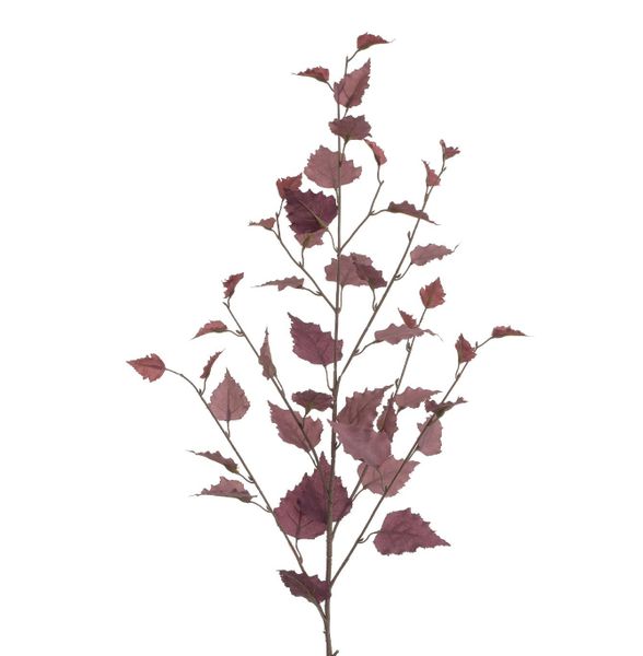 95cm Birch Spray Burgundy