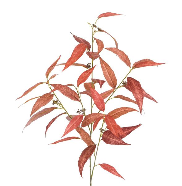 100cm Leaf Spray Red