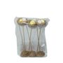 Pack of 6 nests on sticks with eggs 